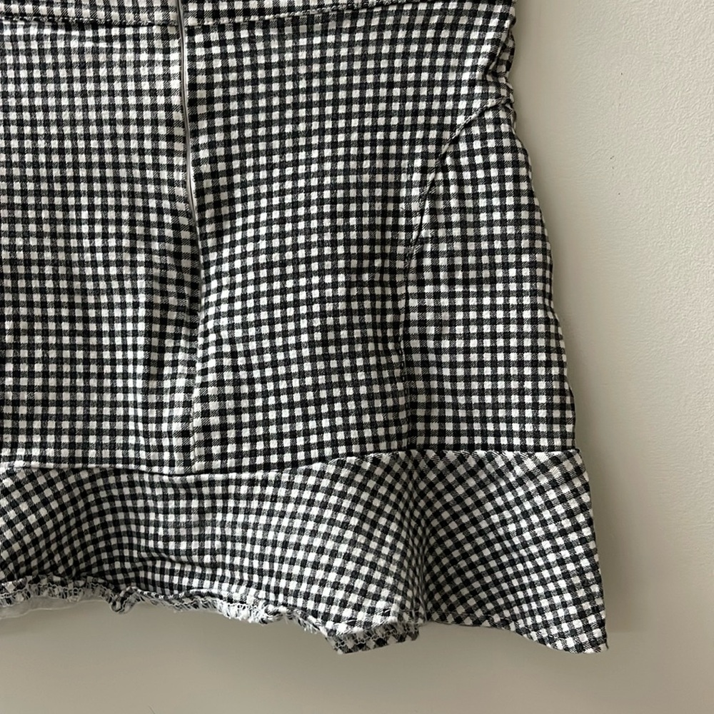 Gingham Miniskirt